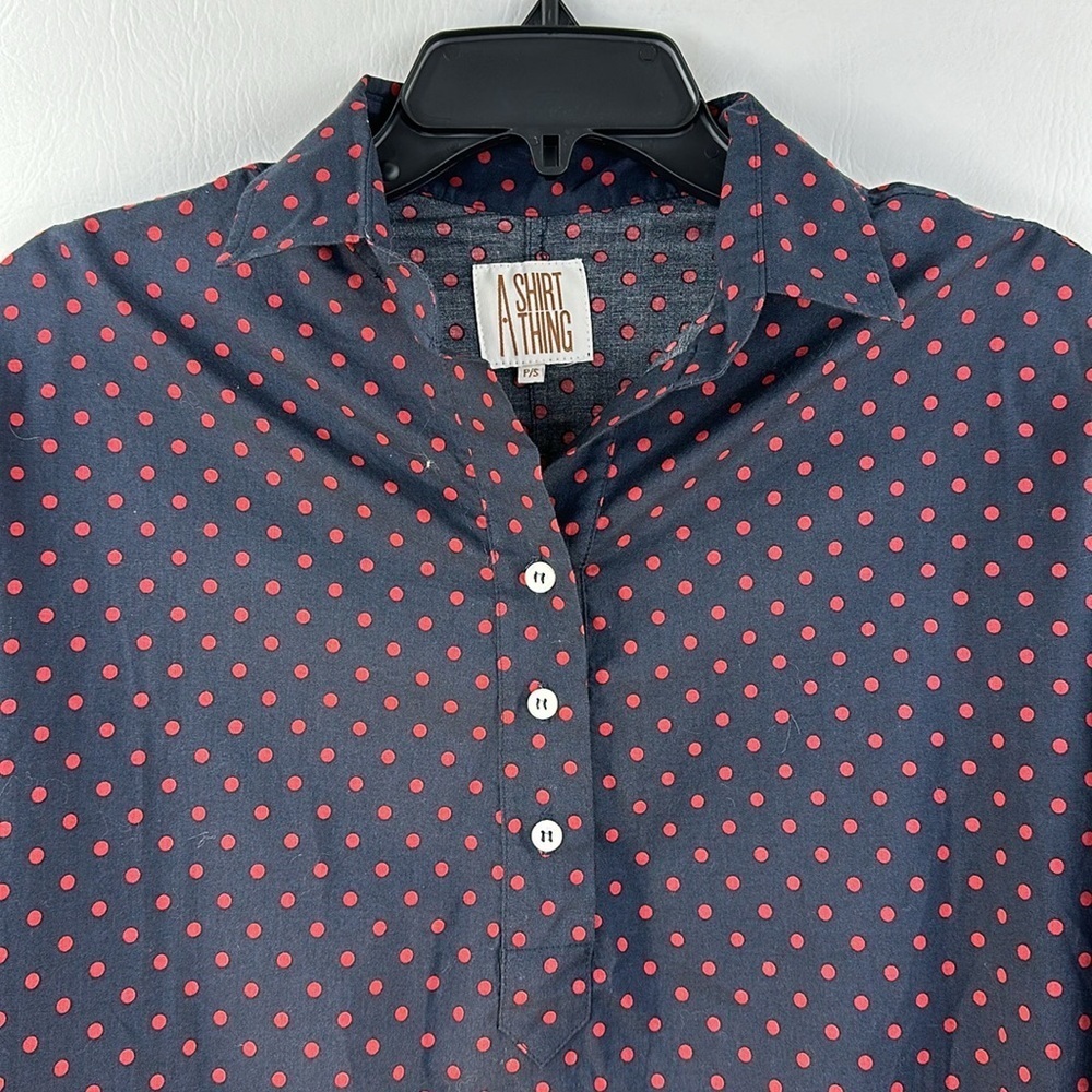 A Shirt Thing Polka Dot Long Sleeve Top - Picture 2 of 9